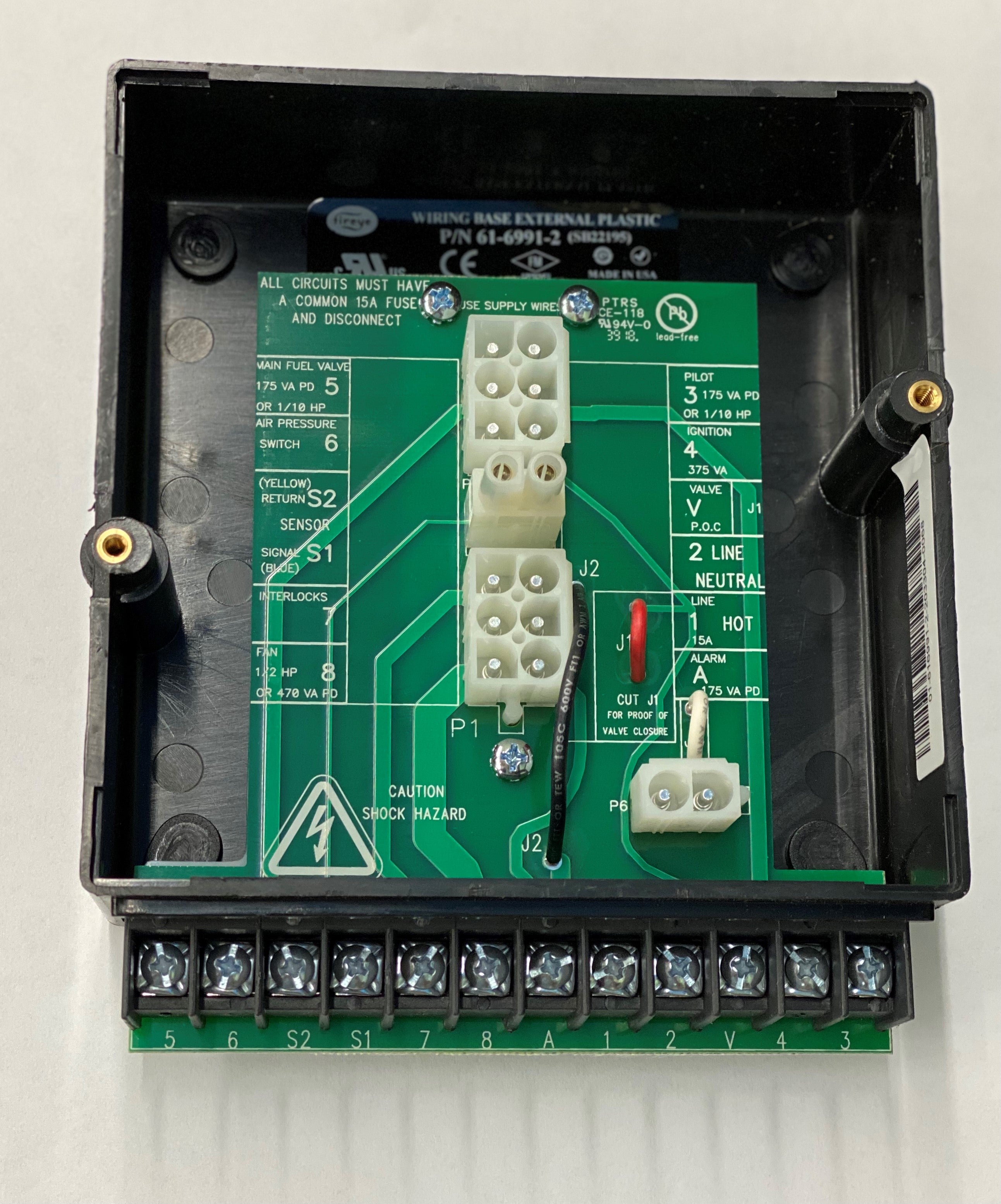 22195 - Veriflame Exposed Terminal Base 61-6991-2 - SB22195 - 61-6991-2